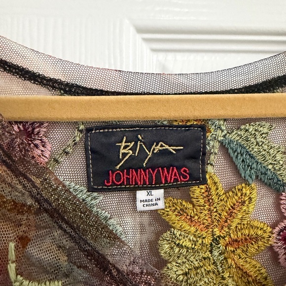 Biya Johnny Was Mesh Embroidered Maxi Dress - Picture 3 of 3